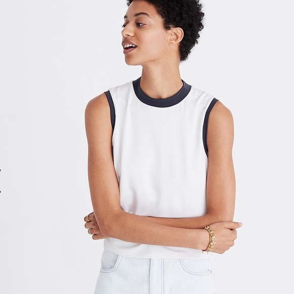 Madewell Tops - Sandwashed Ringer Mockneck Tank Top Medium